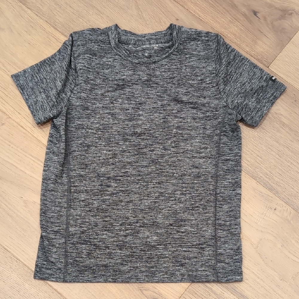 Abercrombie Kids Grey Heathered Athletic T-shirt 7/8